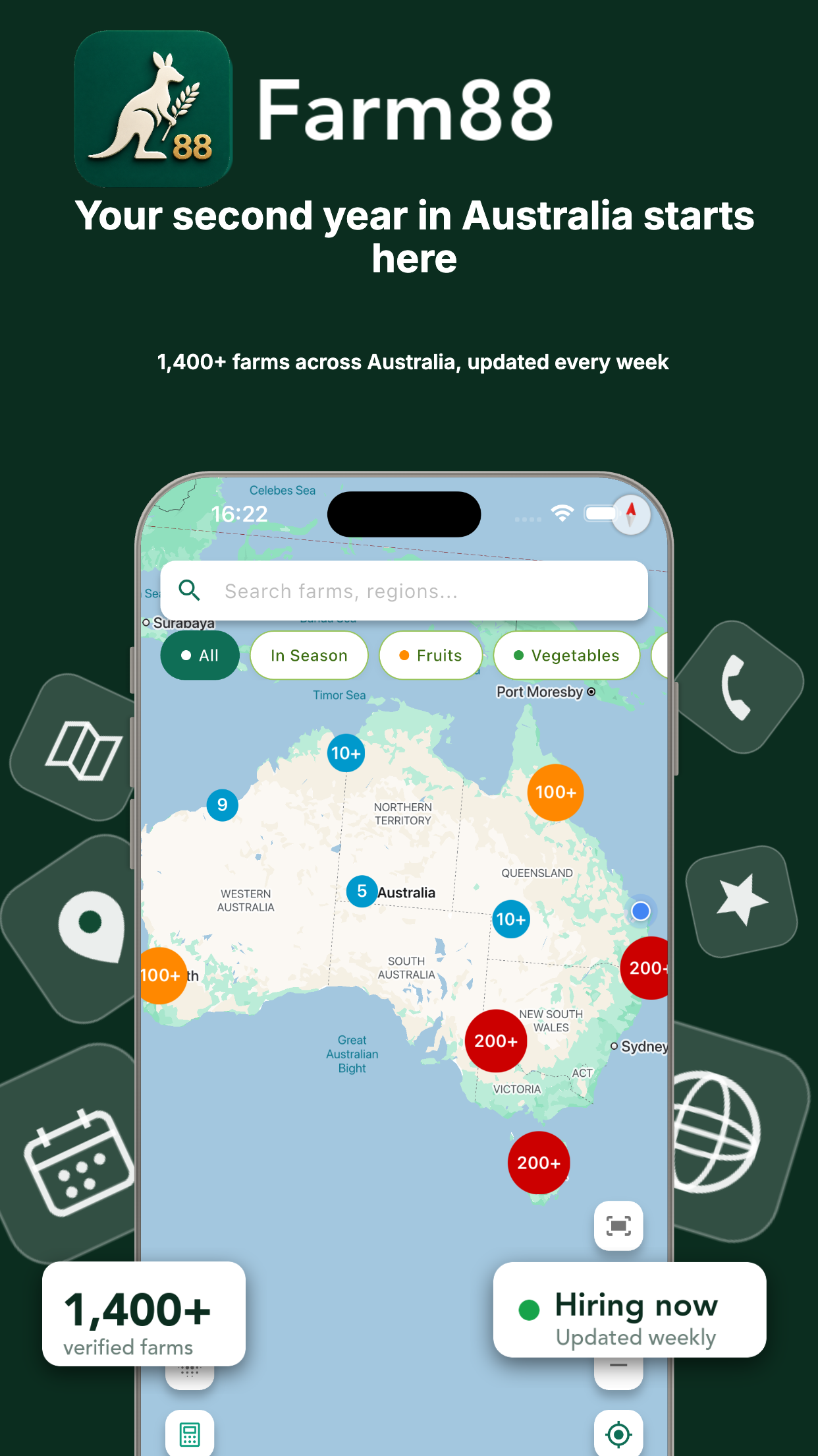 Farm88 map screen