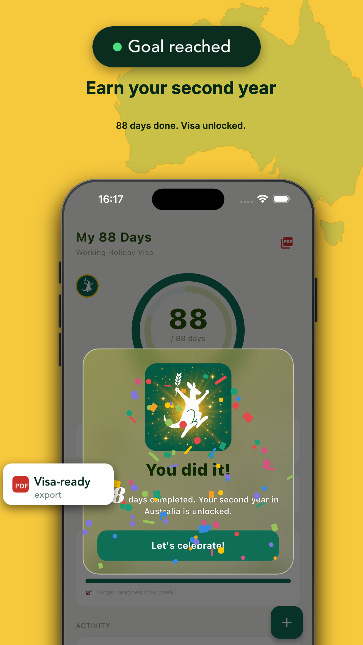 Farm88 second year unlocked screen